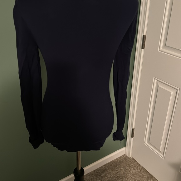 Navy Fitted Sweater - Picture 3 of 7